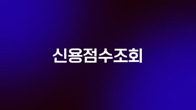 신용점수조회