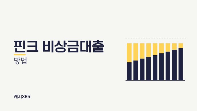 핀크 비상금대출 방법